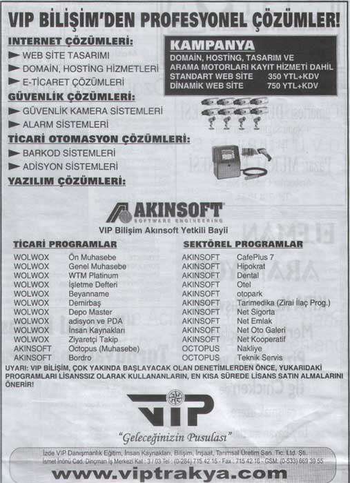 �zde Vip Bili�im Ltd. �ti.