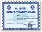 KTO - Konya Ticaret OdasıSicil Belgesi