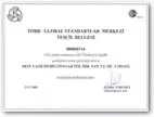TOBB - Global Standards Center Registration Certificate