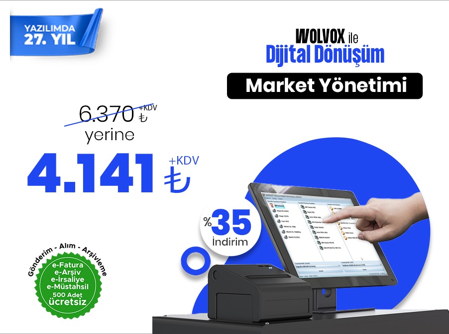 WOLVOX ile Dijital Dönüşüm - Market Yönetimi %35