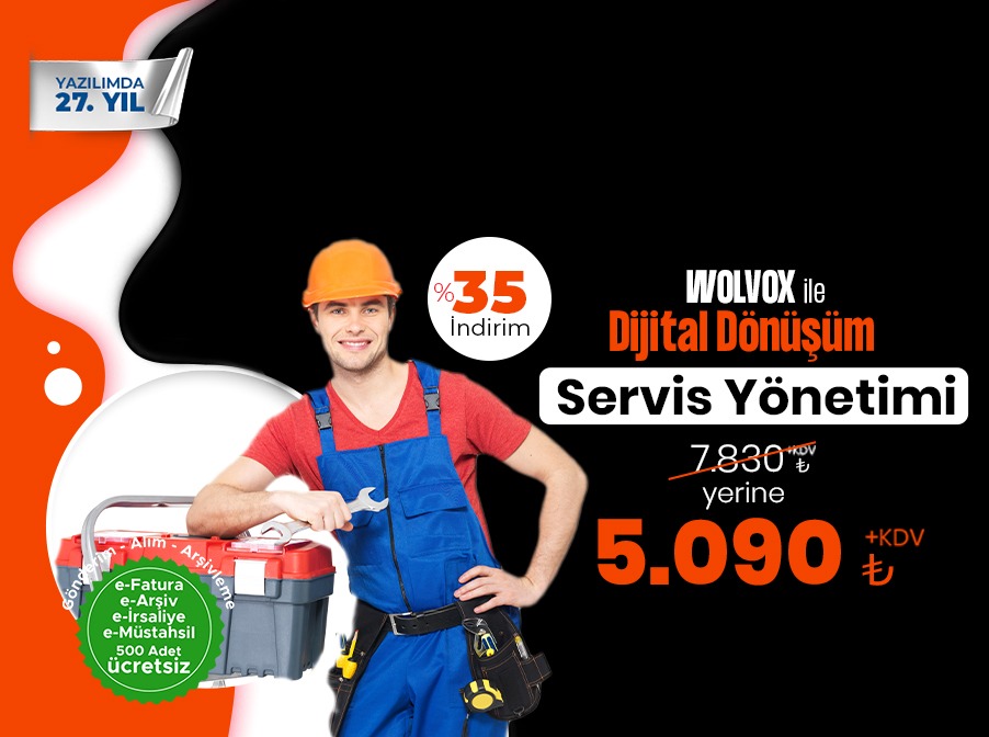 WOLVOX ile Dijital Dönüşüm - Servis Yönetimi %35