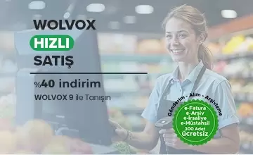 Wolvox 9 ile Tanışın-Hızlı Satış %40