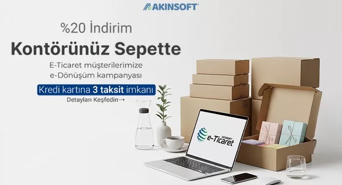 Kontörünüz Sepette - e-Dönüşüm Kontörlerinde %20 İndirim