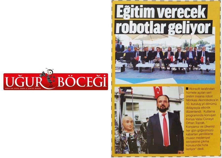 Uğur Böceği Dergisi Eğitim Verecek Robotlar Haberi