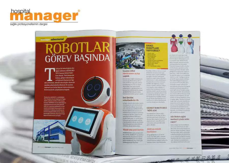 AKINROBOTICS ROBOTLARI HOSPITAL MANAGER DERGİSİNDE