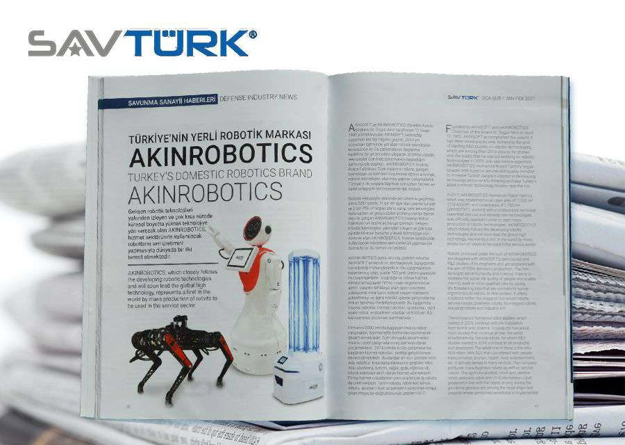 AKINROBOTICS ROBOTLARI SAV TÜRK DERGİSİNDE