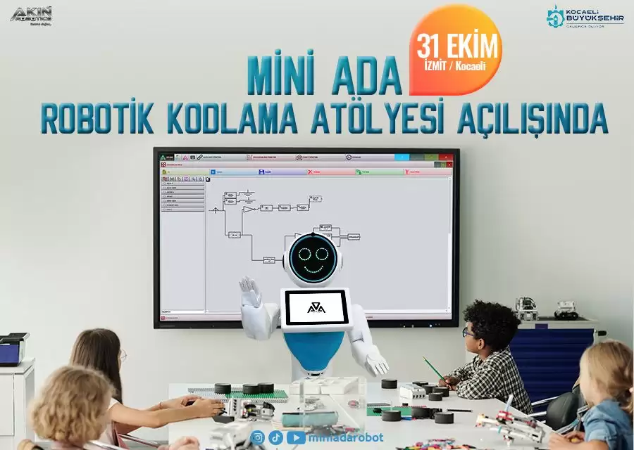 Mini Ada Robotik Kodlama Atölyesi Açılışında