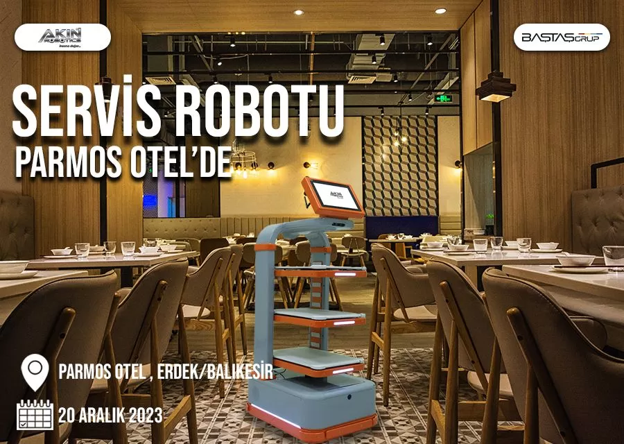 Servis Robotu Parmos Otelde Görevde
