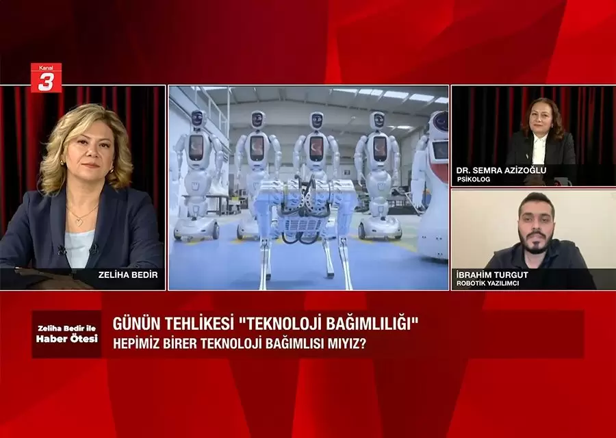 AKINROBOTICS YAZILIM MÜDÜRÜ KANAL 3 HABER ÖTESİ PROGRAMINDA