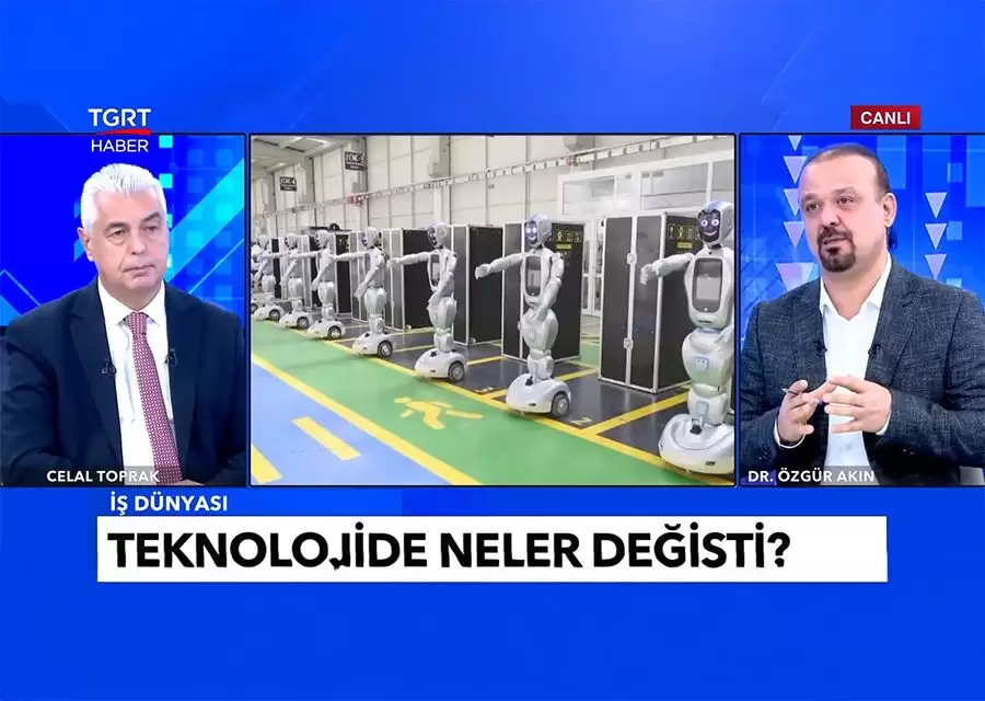 AKINSOFT ve AKINROBOTICS Yönetim Kurulu Başkanı Dr Özgür AKIN TGRT HABER Celal TOPRAK ile İş