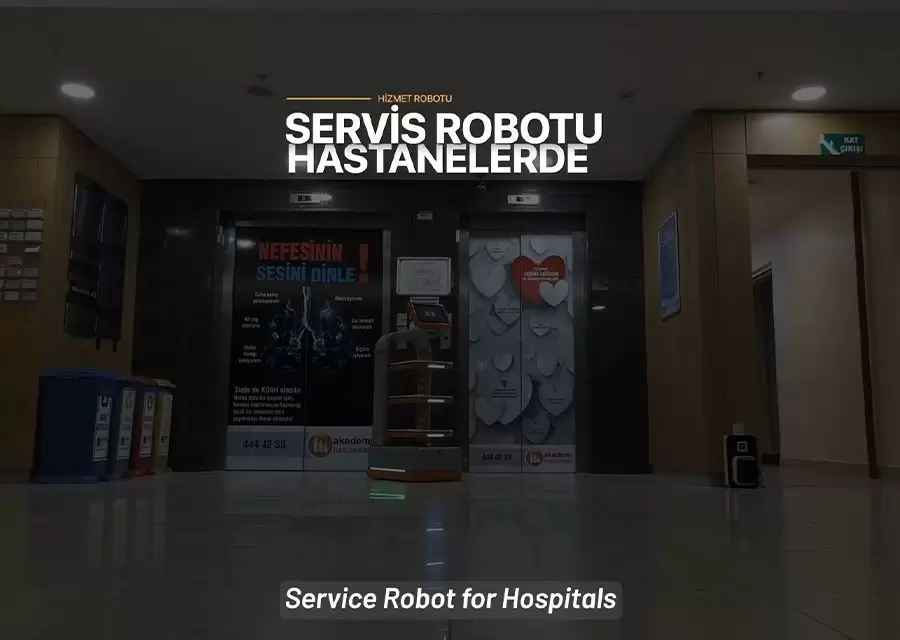 Servis Robotu Hastanelerde Yerini Aldı