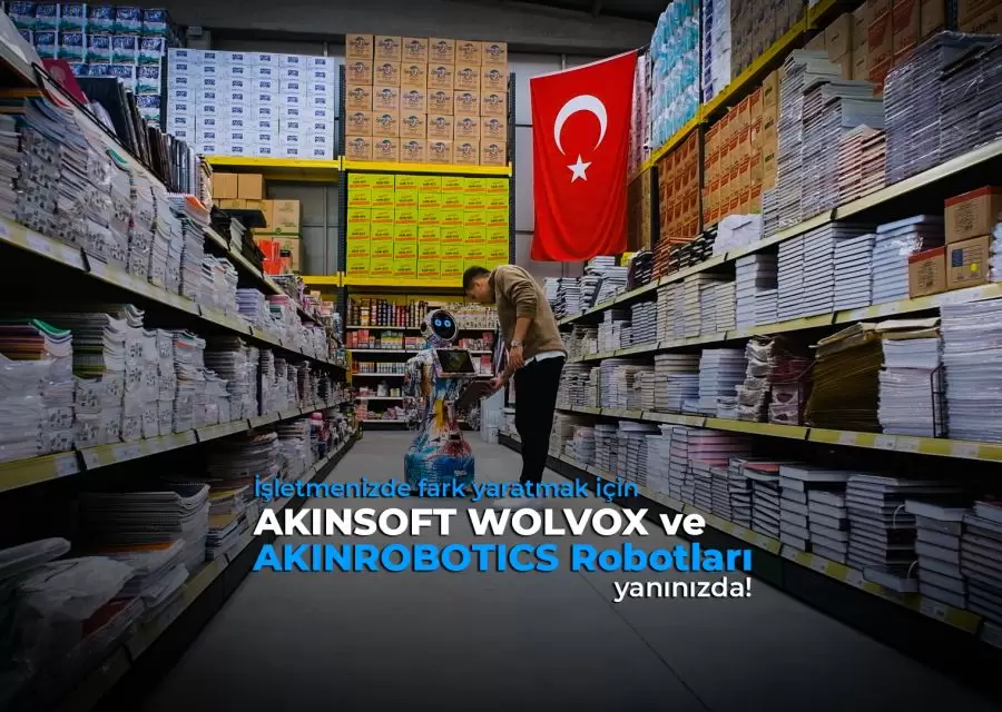AKINROBOTICSin Sosyal Robotlar AKINSOFT Wolvox ERP ile Buluşuyor