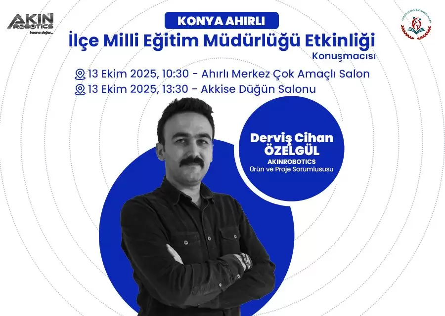 AKINROBOTICS Konya Ahırlı İlçe Milli Eğitim Müdürlüğünün Etkinliğinde