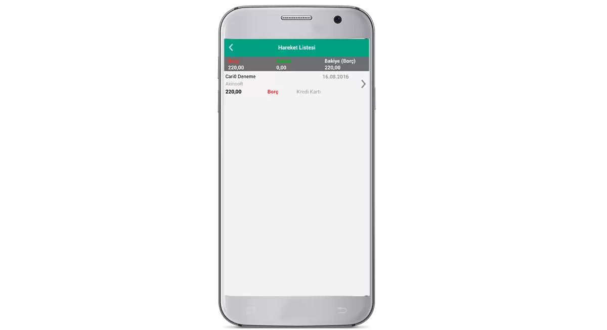  CariTakip (Android) / Programlar / AKINSOFT