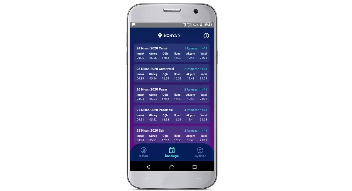 İmsakiye Programı AKINSOFT |Android I Ücretsiz